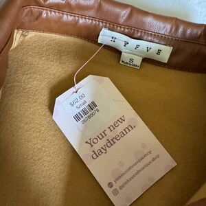 **NWT** Faux Leather Oversized Jacket